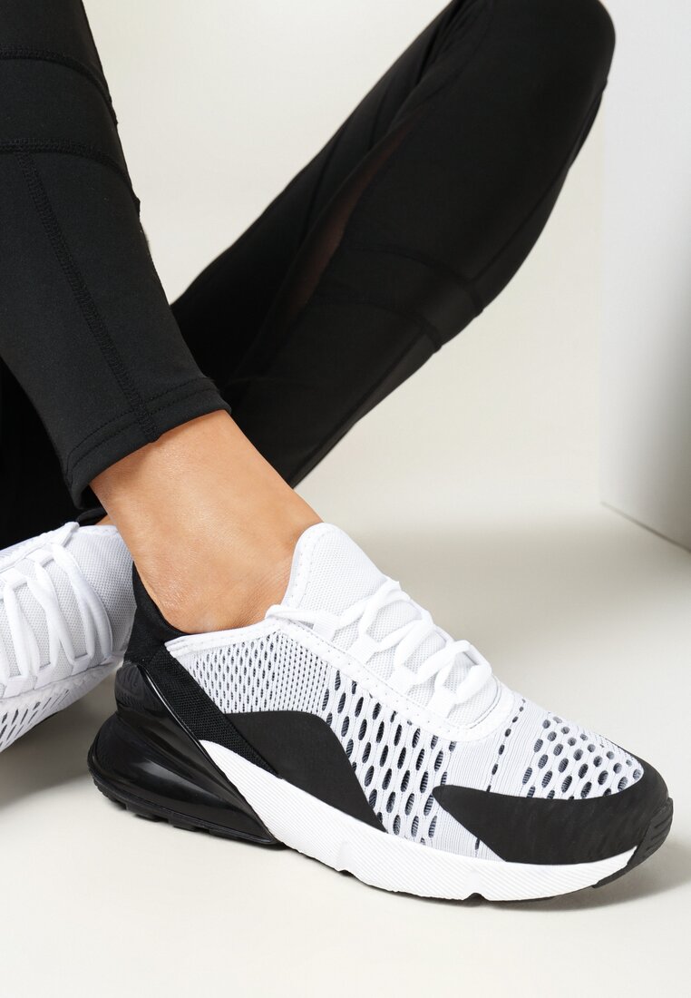 Sneakers Alb cu negru