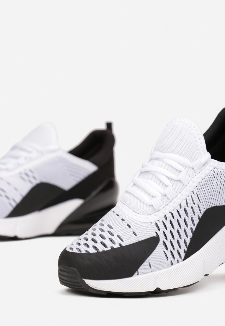 Sneakers Alb cu negru
