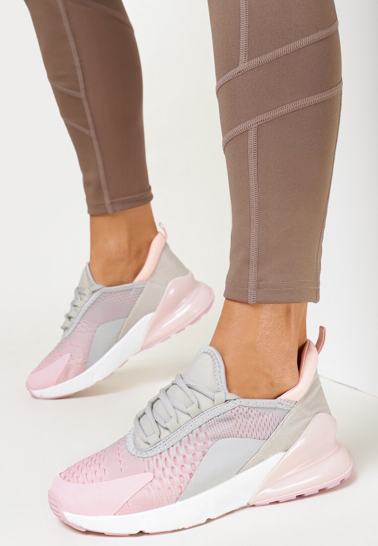Sneakers Gri cu roz