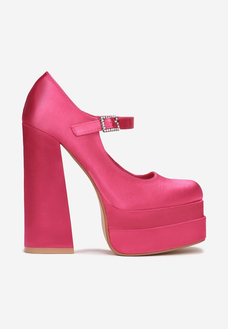 Pantofi cu toc Fucsia