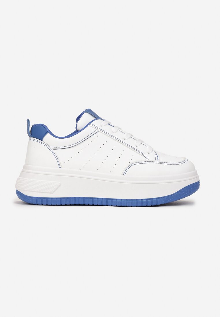 Sneakers Alb cu albastru