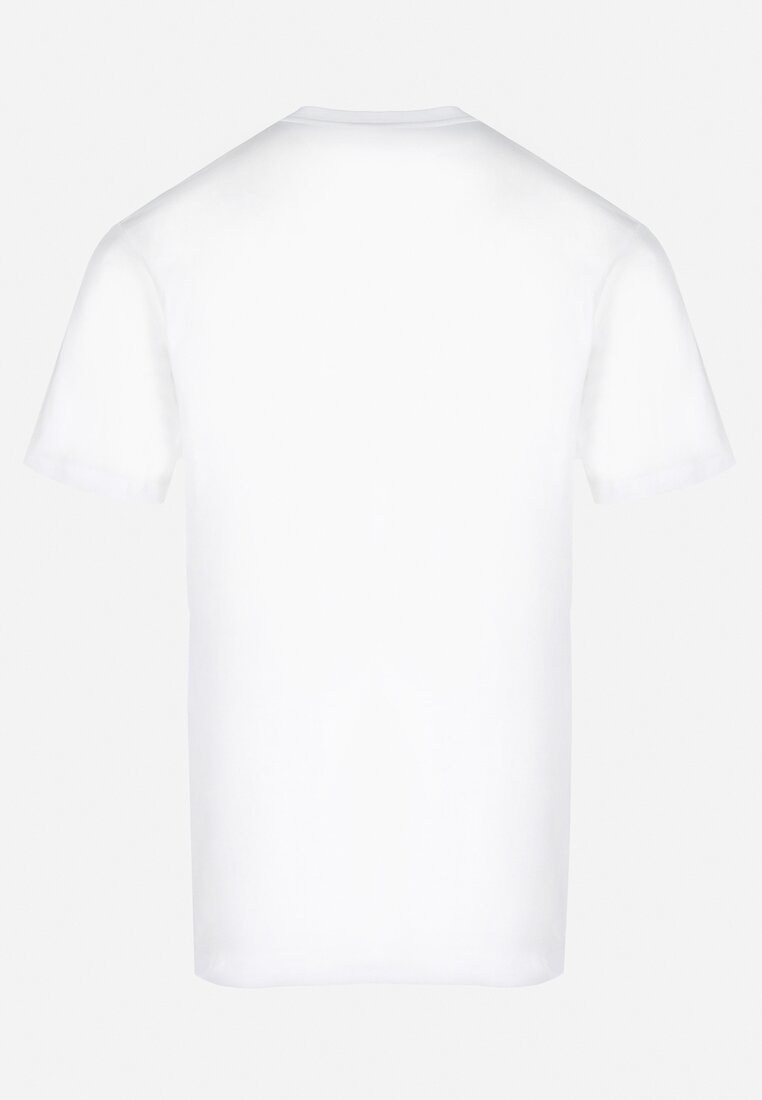 Biała Bawełniana Koszulka z Nadrukiem Sangira