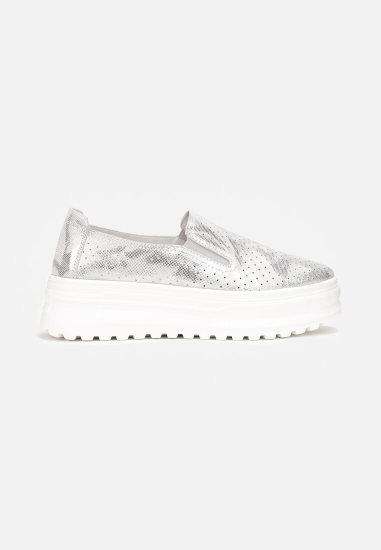 Pantofi casual Argintii