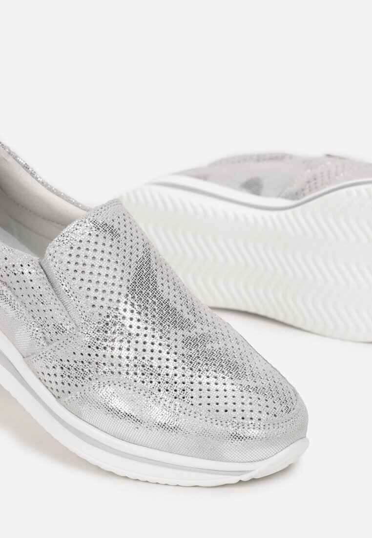 Pantofi casual Argintii