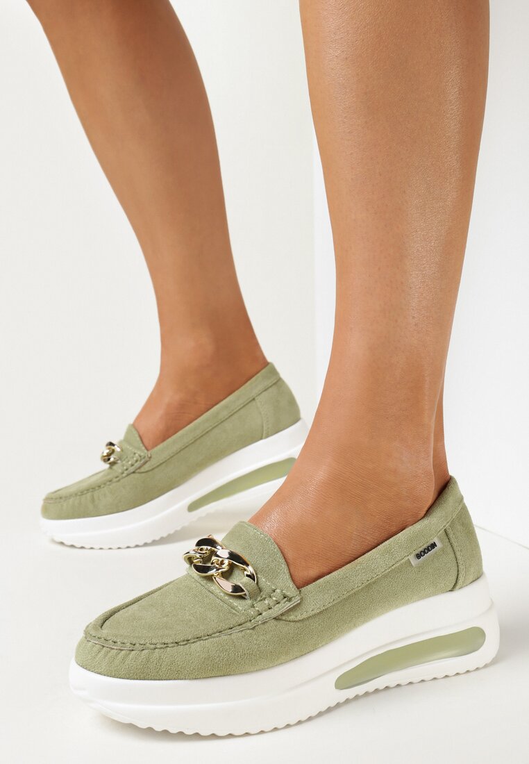 Mocasini Verde deschis