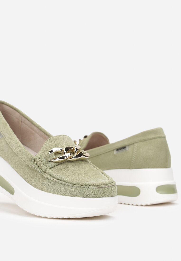 Mocasini Verde deschis