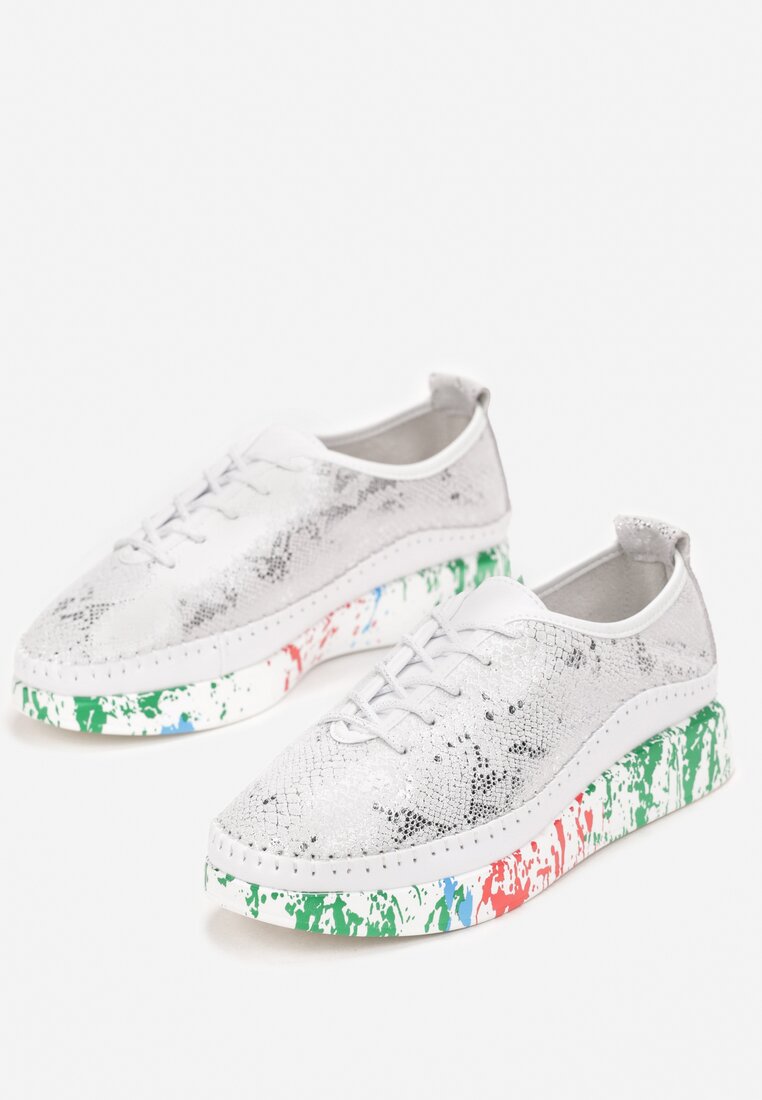 Pantofi casual Argintii