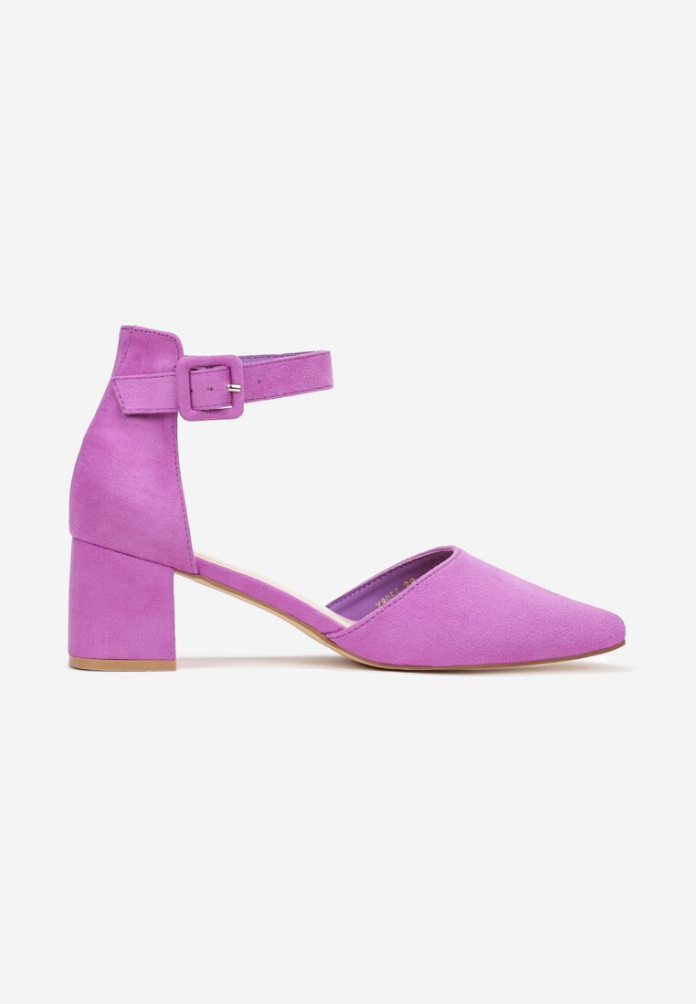 Pantofi cu toc Mov deschis