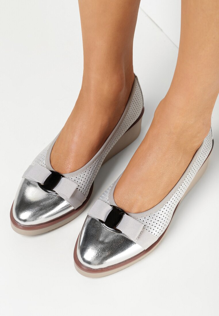 Pantofi casual Argintii