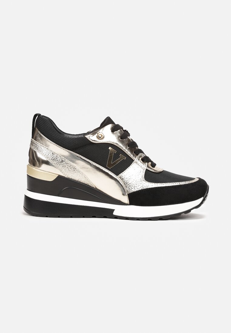 Sneakers Negru cu argintiu