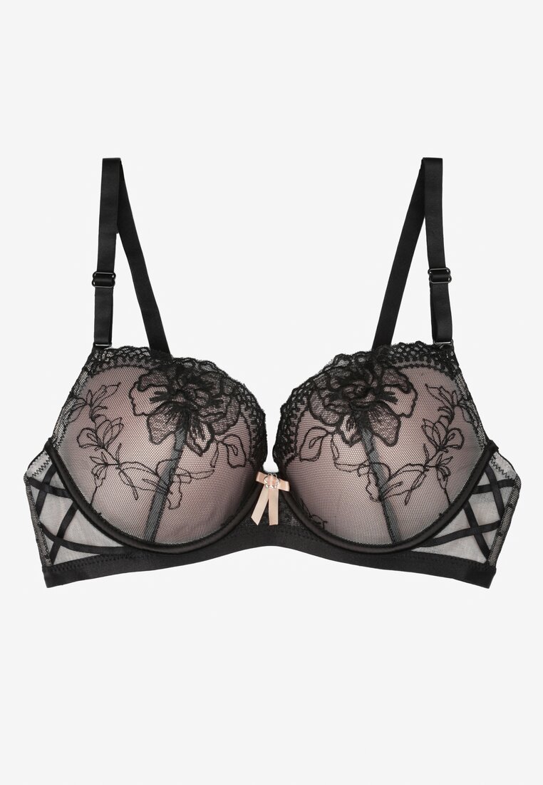 Sutien Negru cu bej