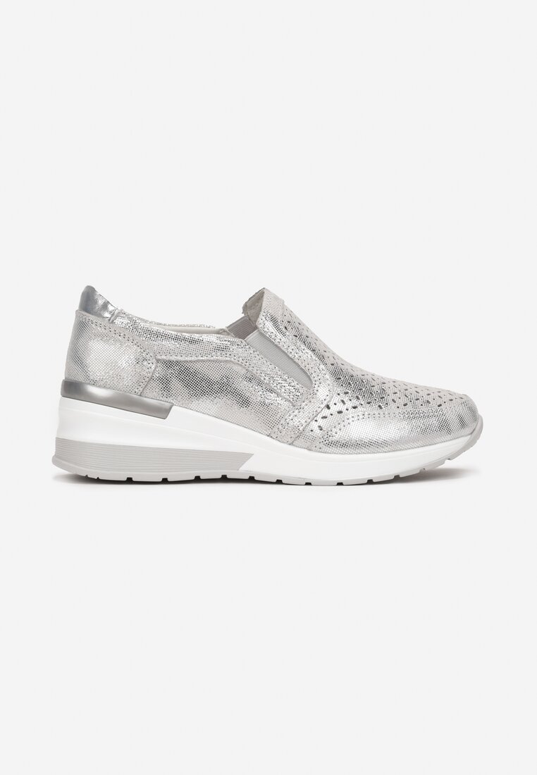 Pantofi casual Argintii
