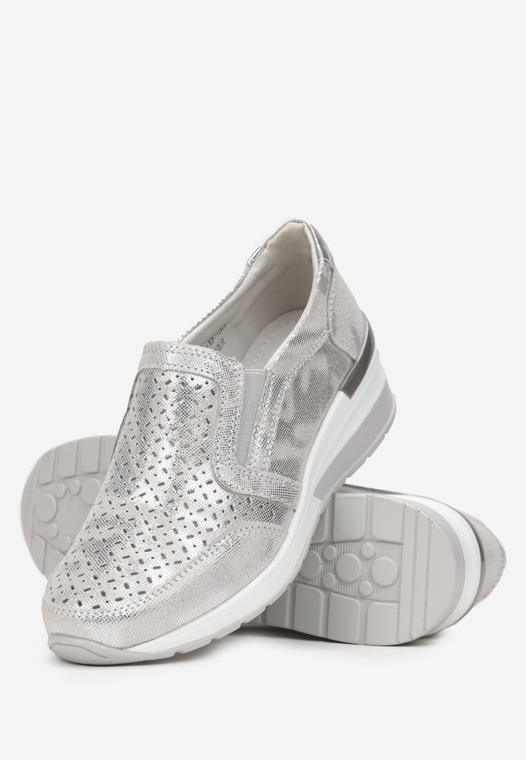 Pantofi casual Argintii