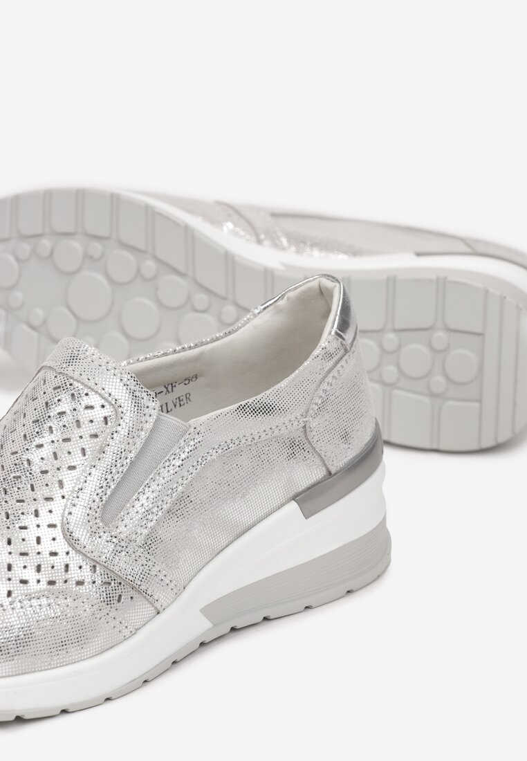 Pantofi casual Argintii