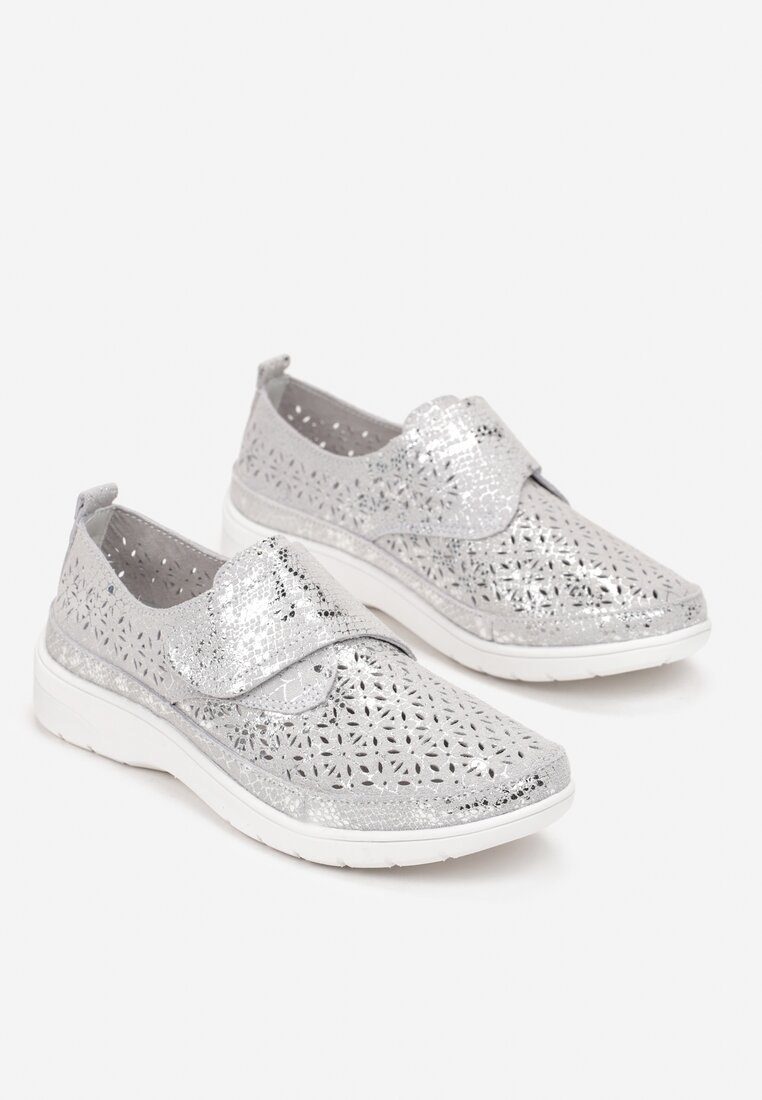 Pantofi casual Argintii