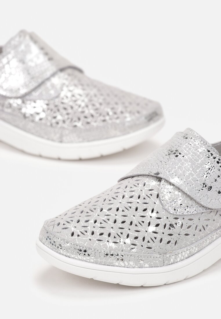 Pantofi casual Argintii