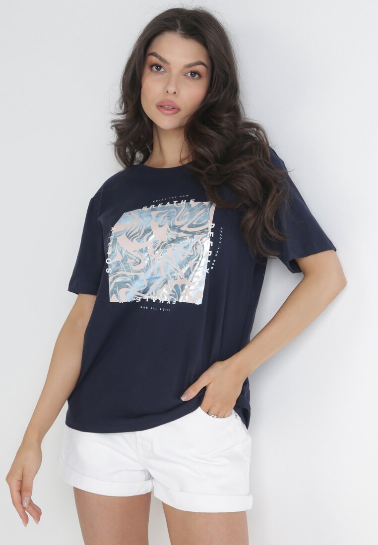 T-shirt Bleumarin