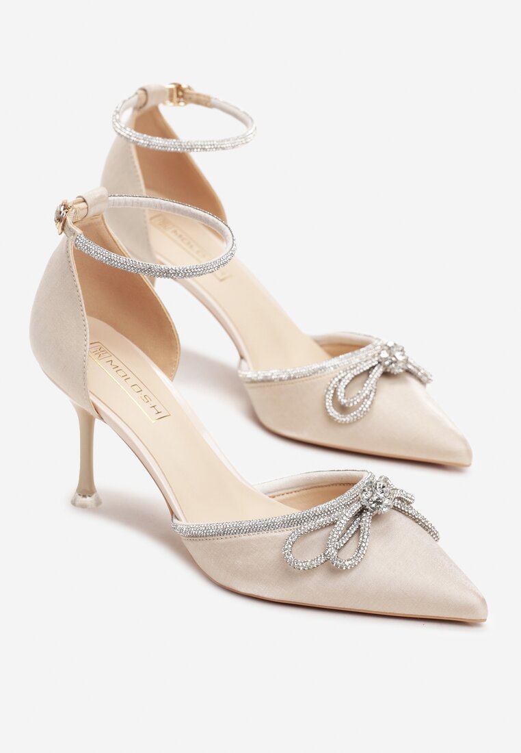 Pantofi stiletto Culoarea șampaniei
