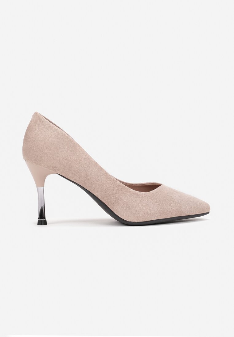 Pantofi stiletto Bej