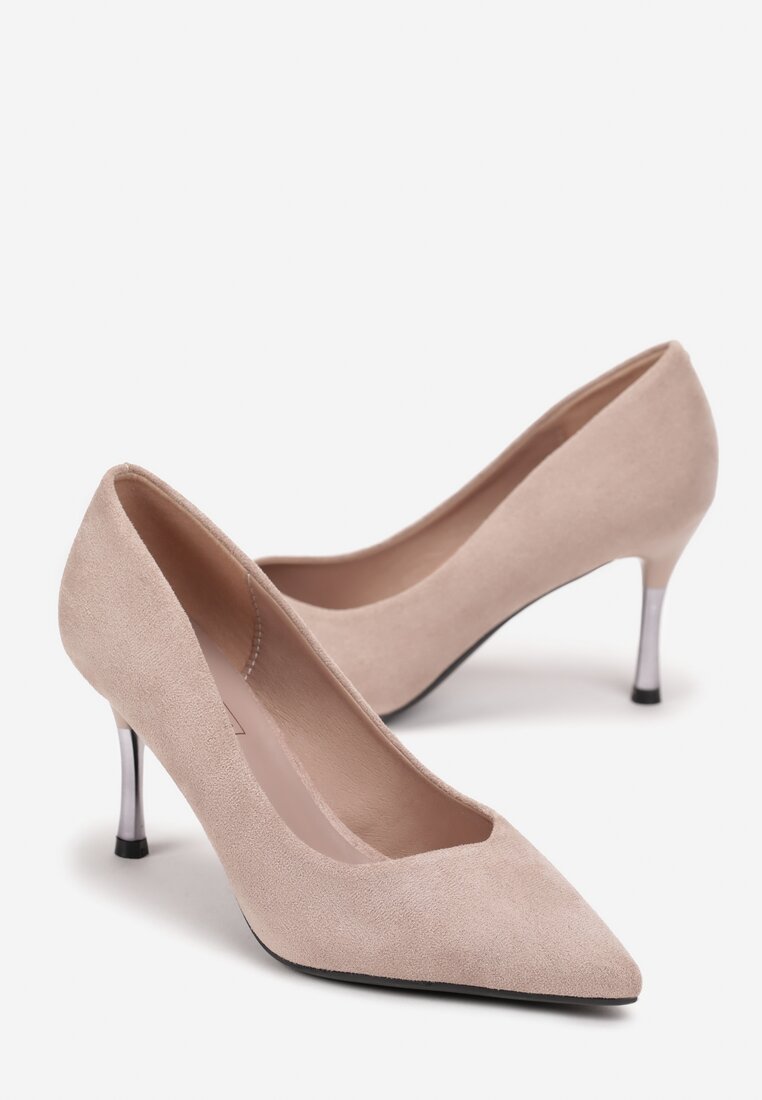 Pantofi stiletto Bej
