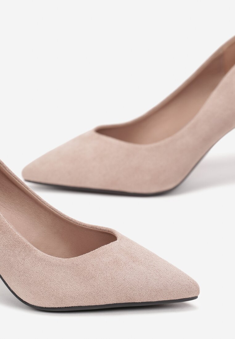 Pantofi stiletto Bej
