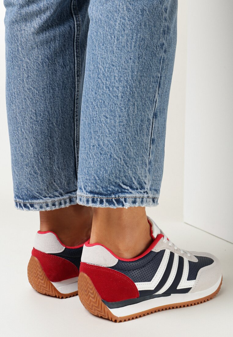 Sneakers Gri cu bleumarin