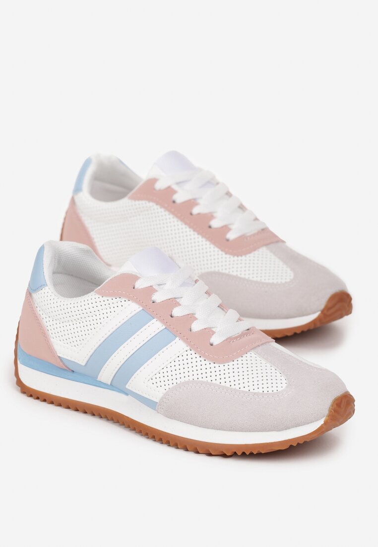 Sneakers Alb cu albastru