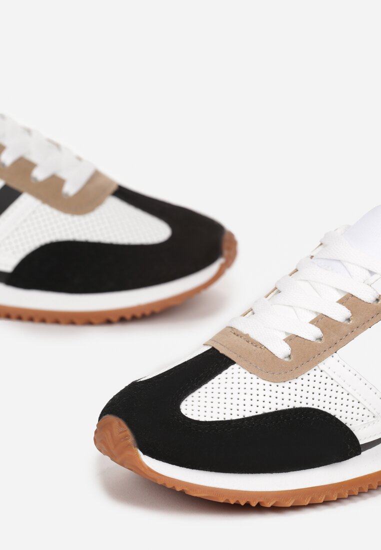 Sneakers Alb cu negru