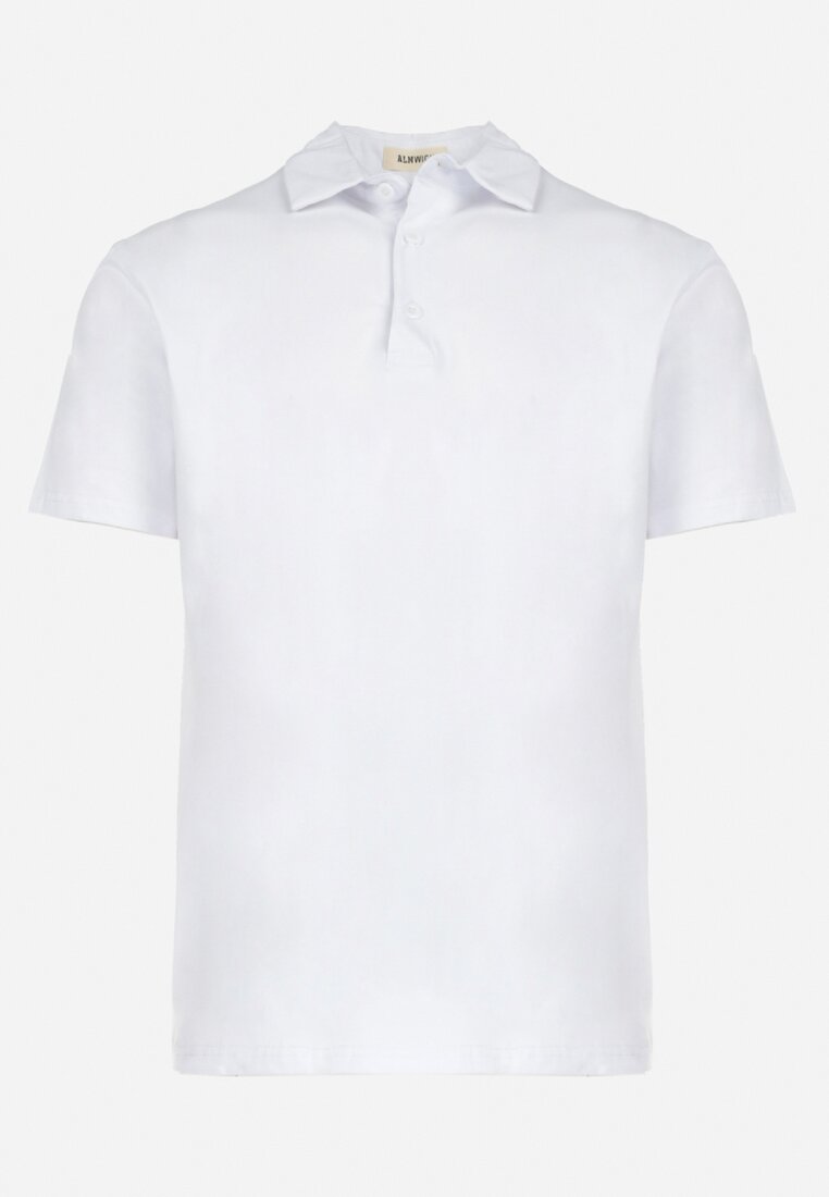 Biała Bawełniana Koszulka Polo Reise