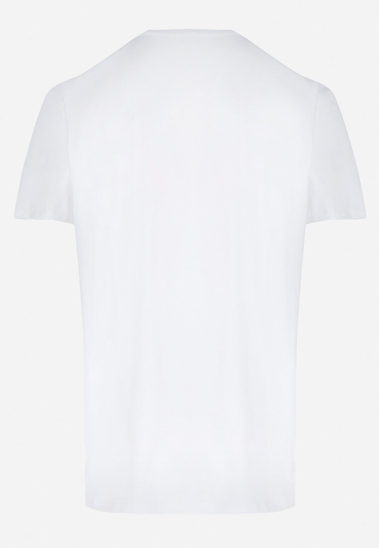 Biała Koszulka Bawełniana z Nadrukiem Hyanor
