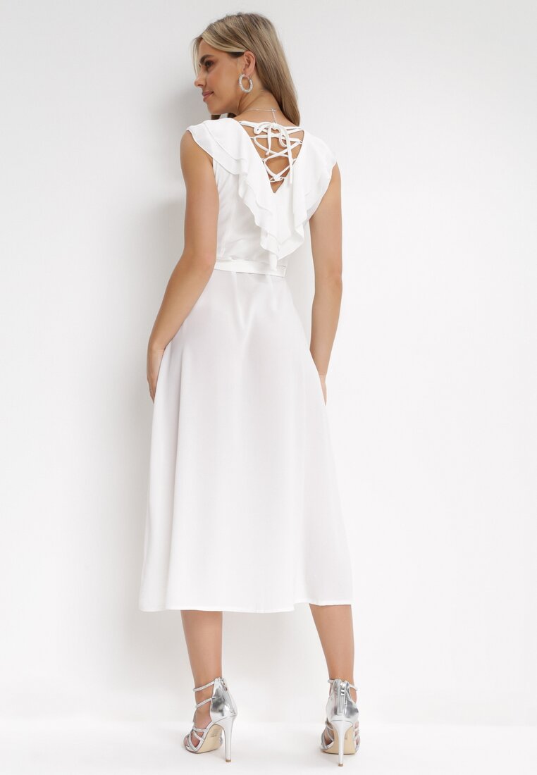 Biała Sukienka Mellothee
