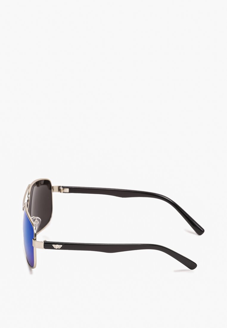 Niebieskie Okulary Przeciwsłoneczne z Barwionymi Soczewkami Hatum