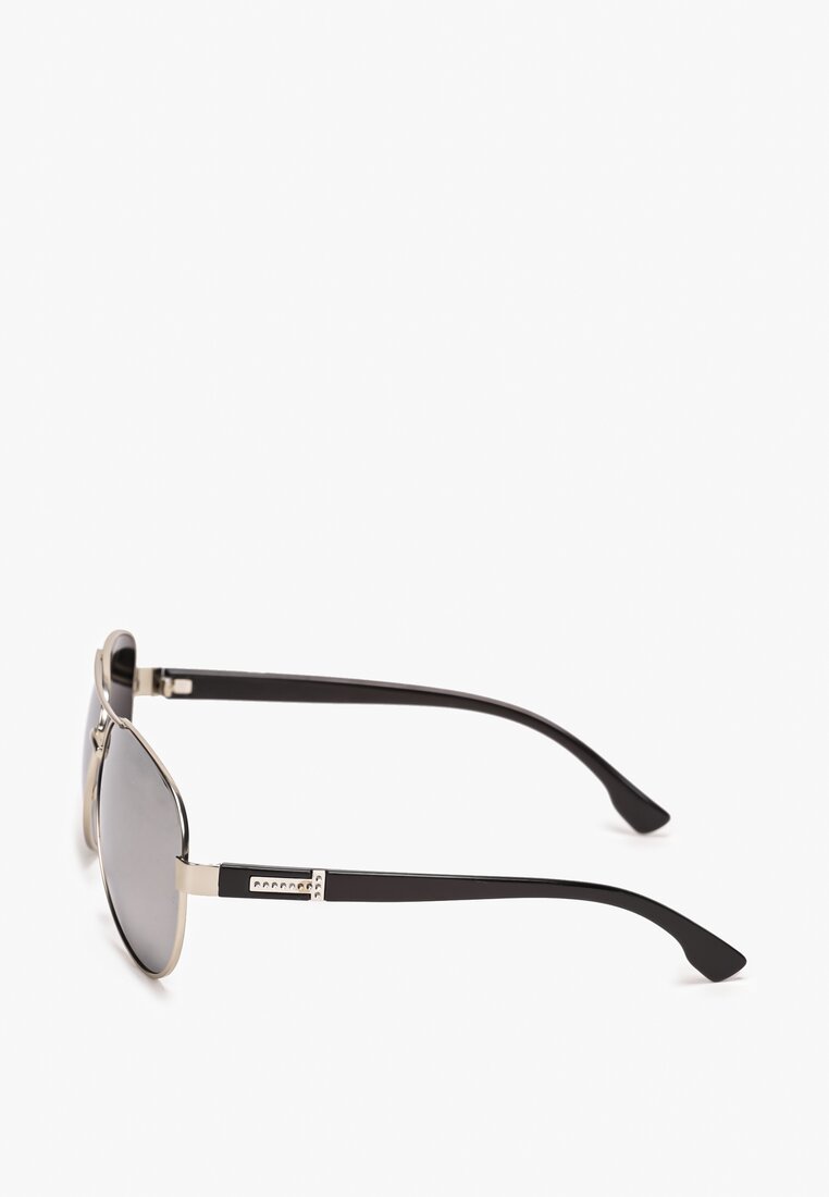 Srebrne Okulary Przeciwsłoneczne Pilotki Miaamy