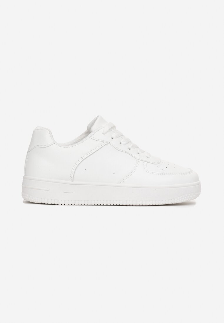 Białe Sneakersy na Platformie Zerassa