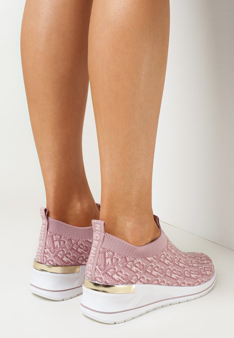 Sneakers Roz cu alb