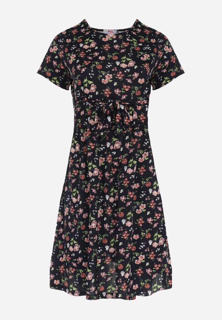 Rochie Bleumarin cu bej