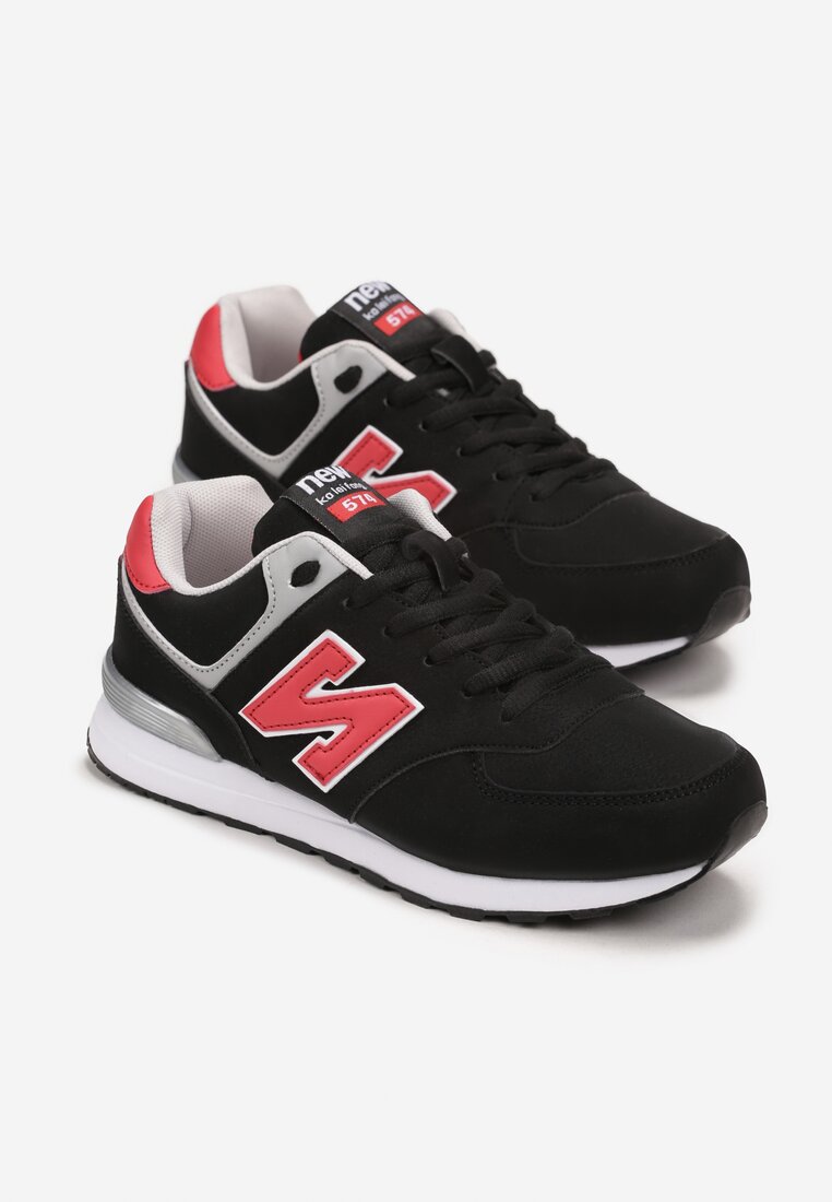 Pantofi sport Negru cu roșu