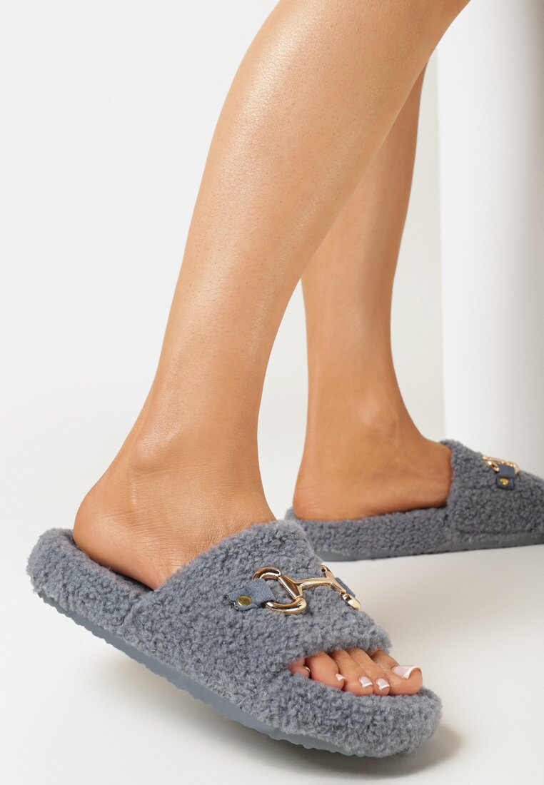 Papuci de casă Gri
