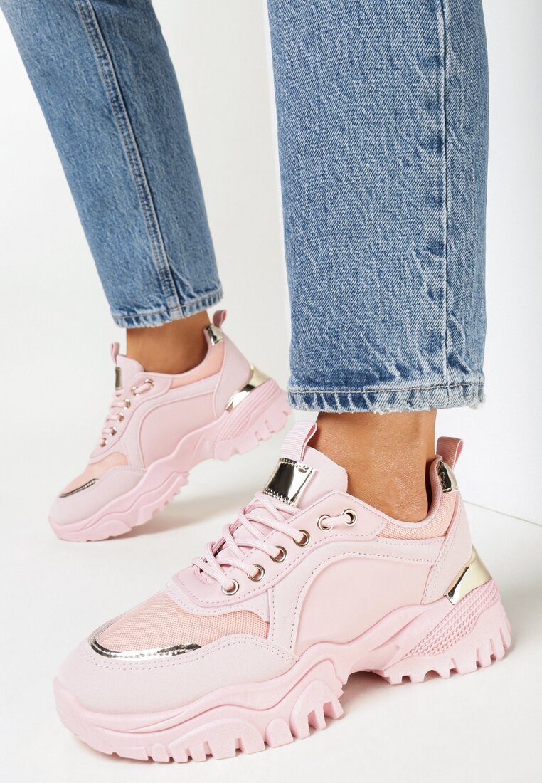 Różowe Sneakersy Achonia