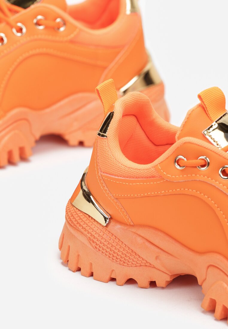 Pomarańczowe Sneakersy Achonia