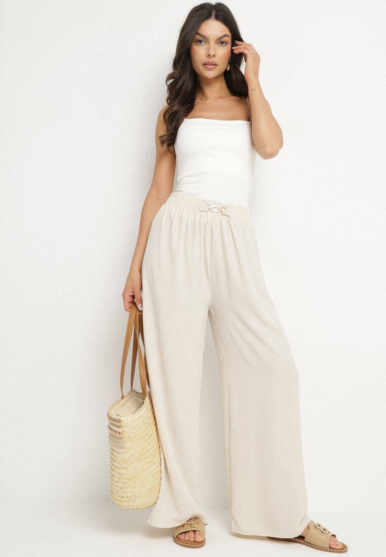 Pantaloni Bej deschis