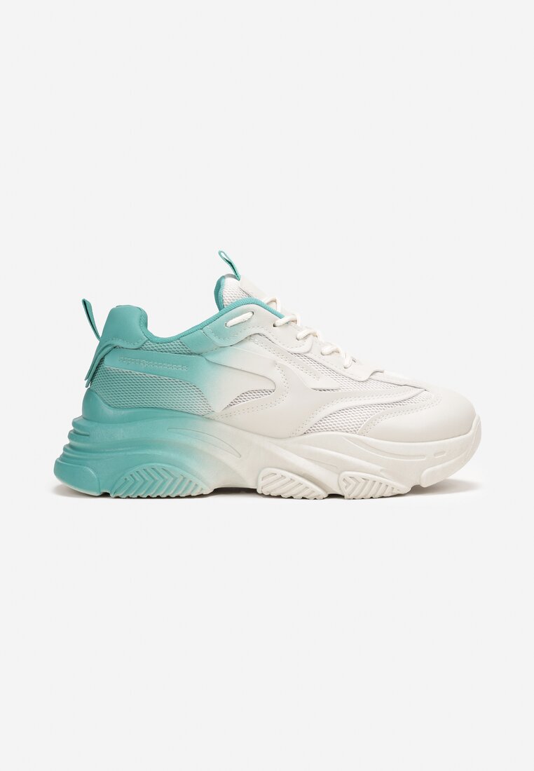 Sneakers Verde cu bej