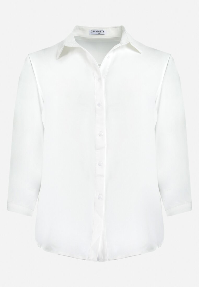Biała Koszula z Podpinanymi Rękawami Jalema