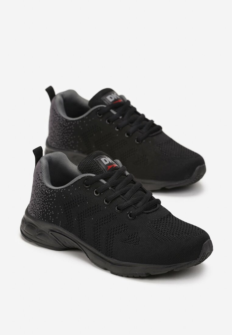 Czarno-Szare Buty Sportowe z Efektem Ombre Nameza