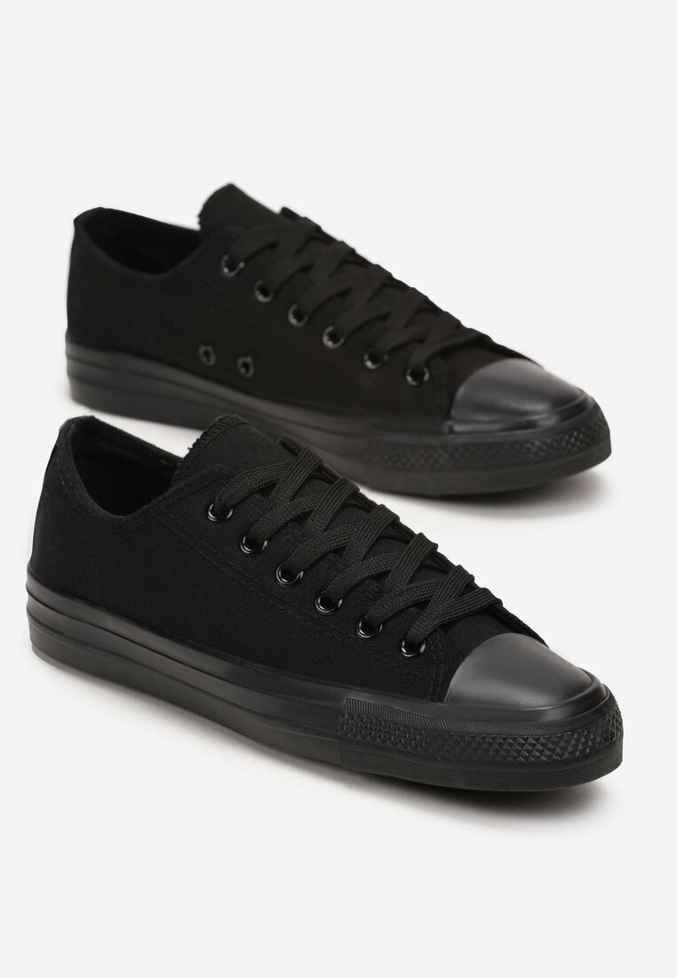 Czarne Trampki Przed Kostkę Fenaye