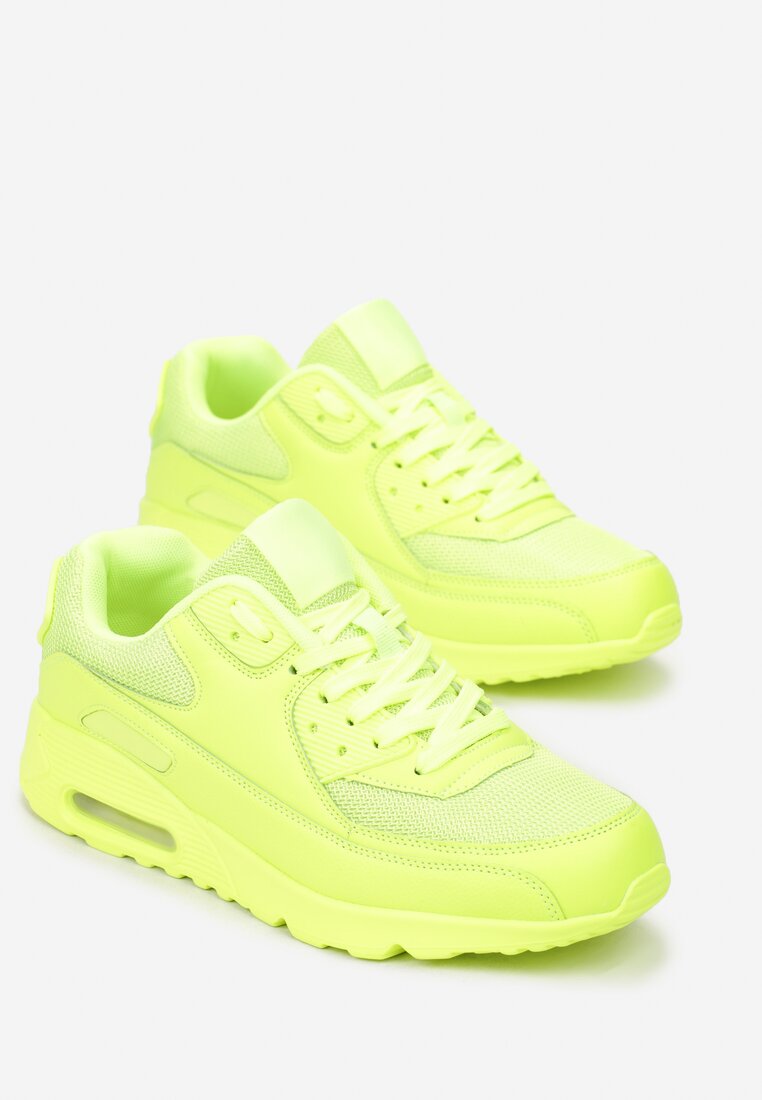 Zielone Buty Sportowe z Amortyzującą Podeszwą Rosal
