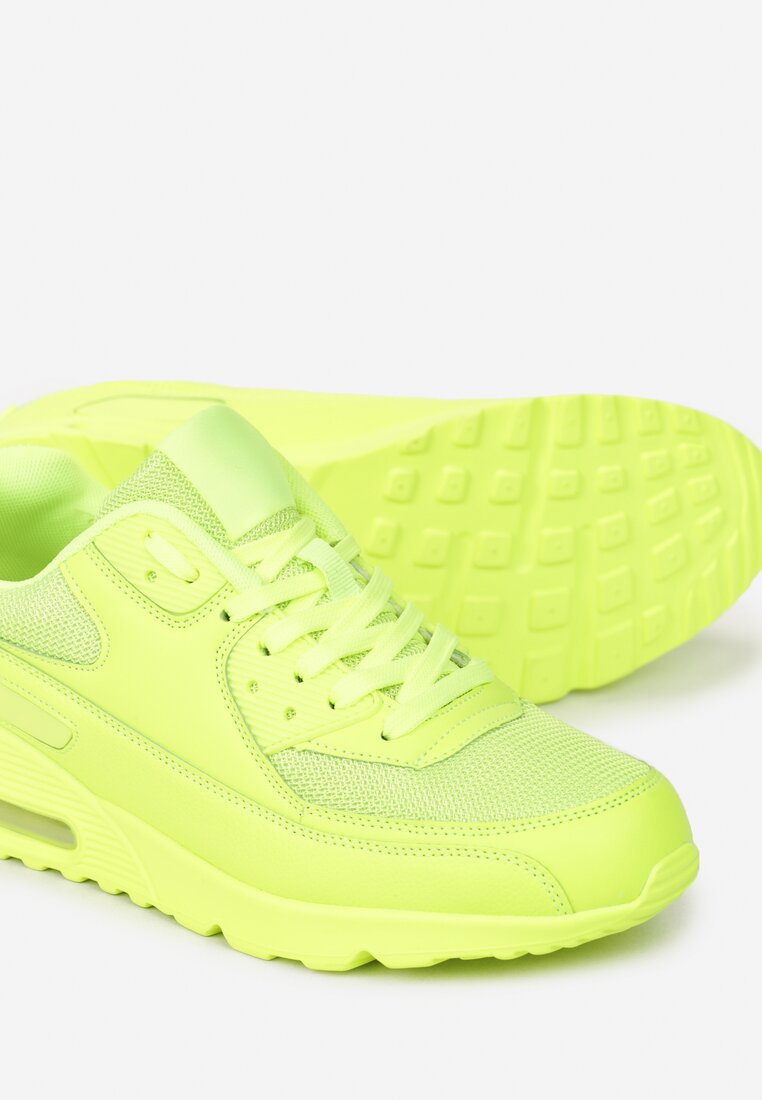 Zielone Buty Sportowe z Amortyzującą Podeszwą Rosal