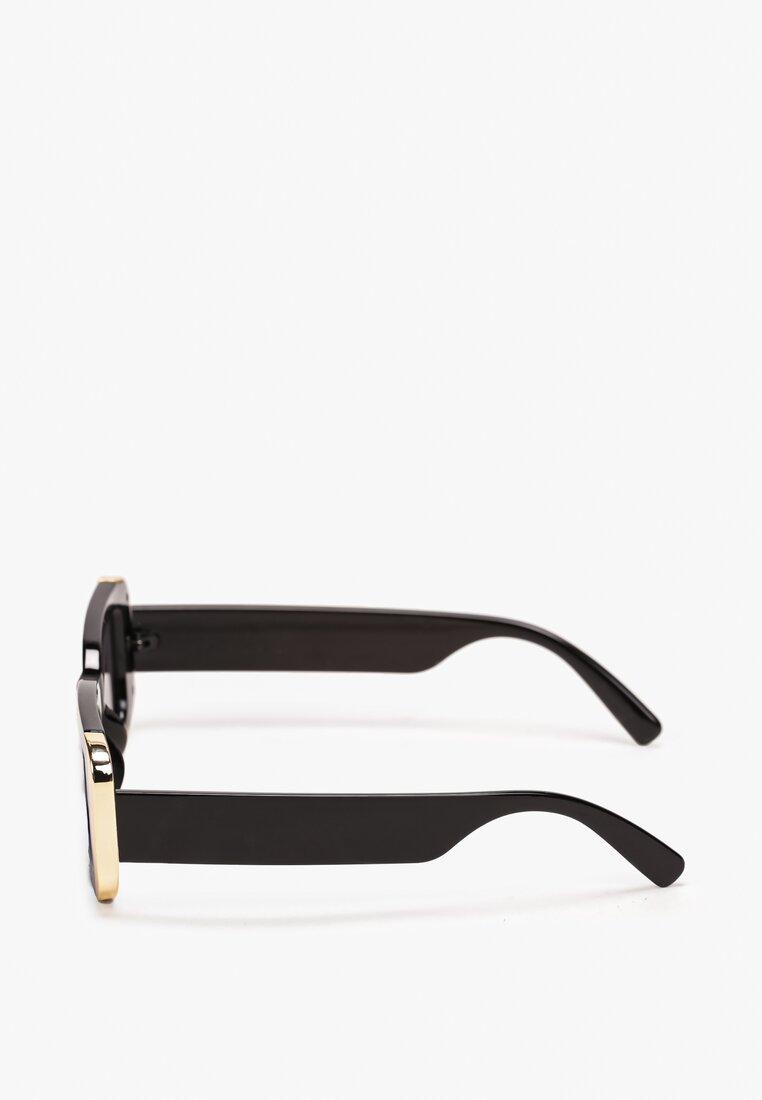 Czarne Okulary z Grubymi Oprawkami w Retro Stylu Isonitte