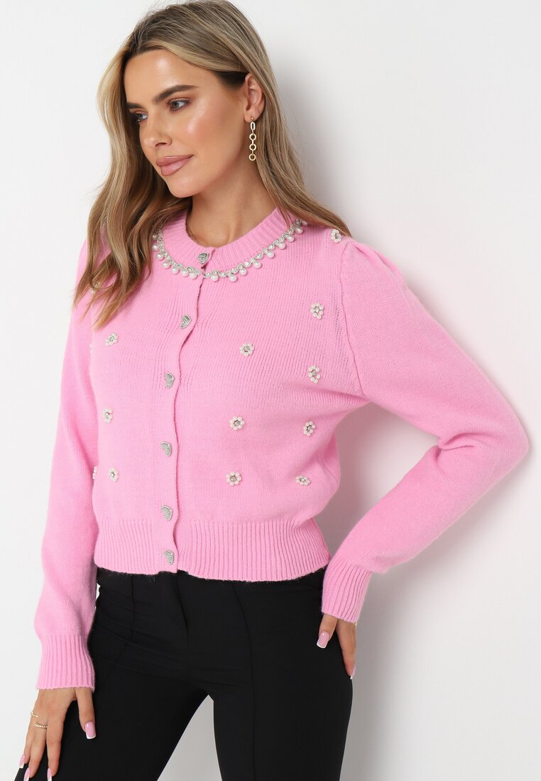 Cardigan Fucsia