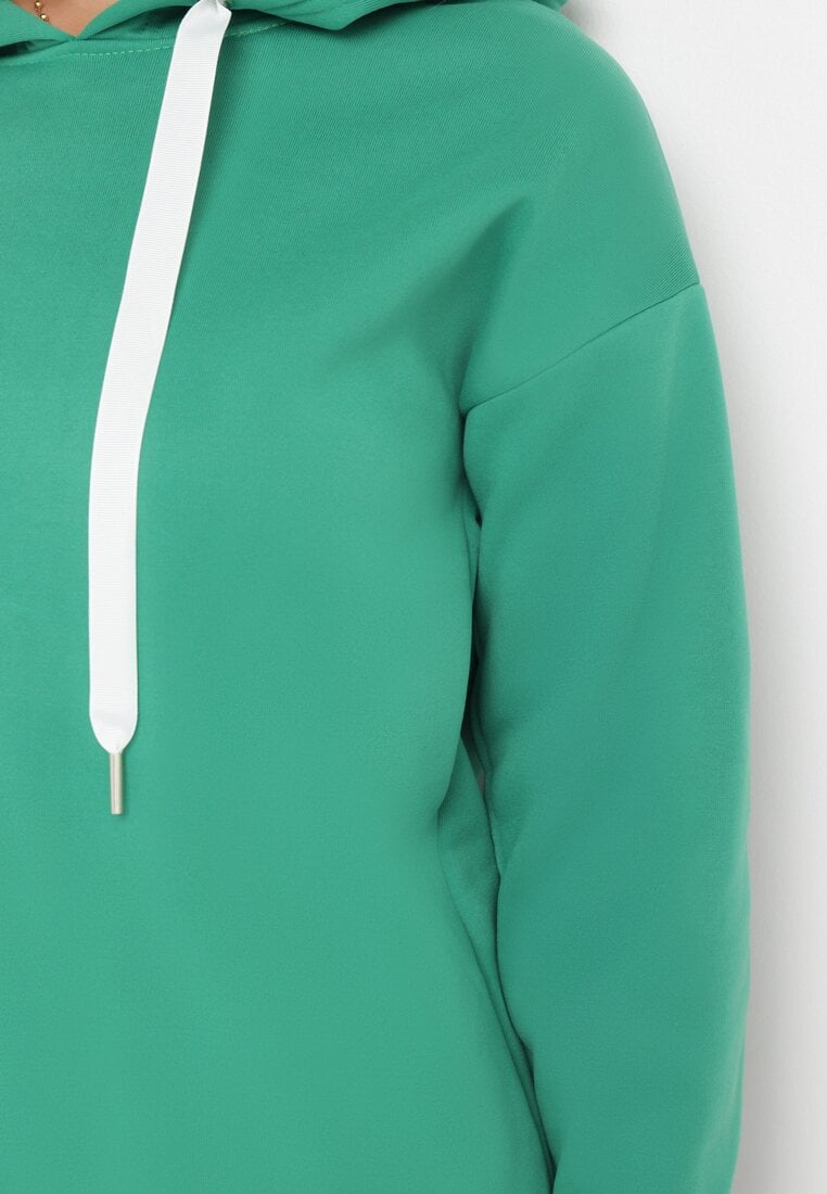 Zielona Bluza z Kapturem Matiale